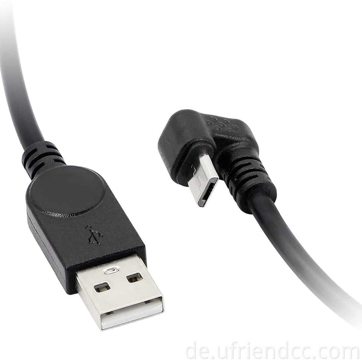 Hochwertige USB 2.0-schnelle Daten synchronisieren ein Mann zum USB-5-Pin-U-MICRO-USB-Kabel.